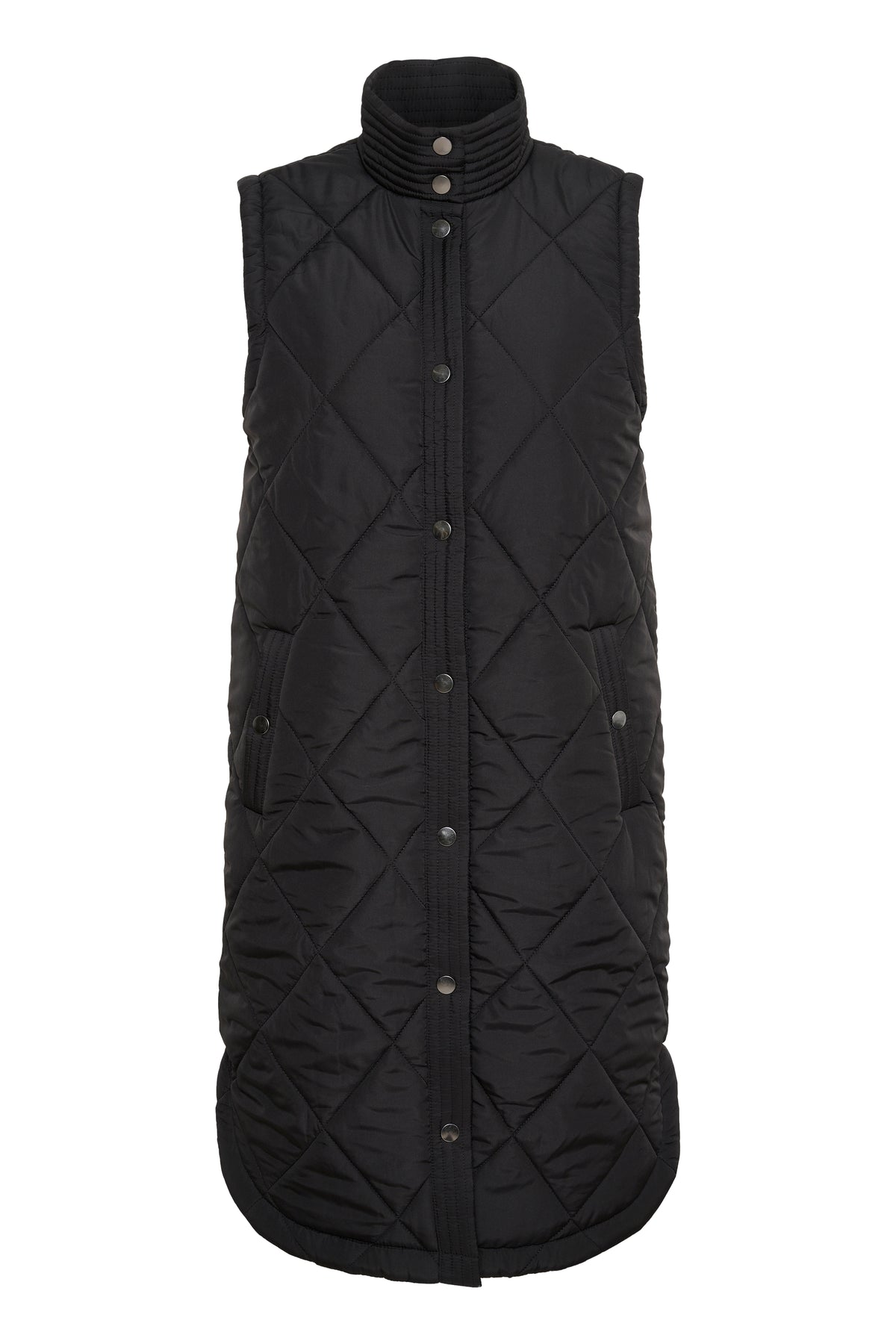 Kaffe Kameria Ultimate Black Quilted Gilet, 10505686