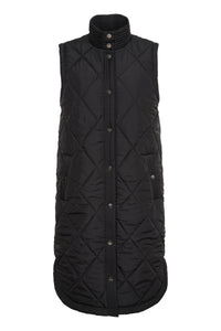 Kaffe Kameria Ultimate Black Quilted Gilet, 10505686