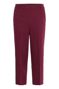 Kaffe Kasakura Windsor Wine Highwaisted Cigarette Trousers, 10506127