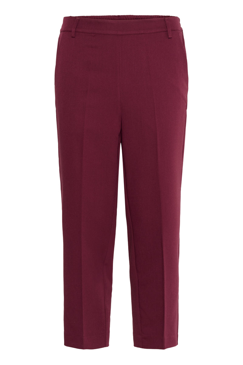 Kaffe Kasakura Windsor Wine Highwaisted Cigarette Trousers, 10506127