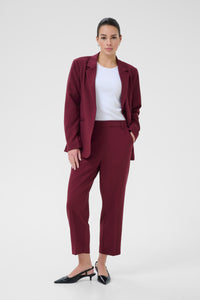 Kaffe Kasakura Windsor Wine Highwaisted Cigarette Trousers, 10506127