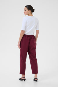 Kaffe Kasakura Windsor Wine Highwaisted Cigarette Trousers, 10506127