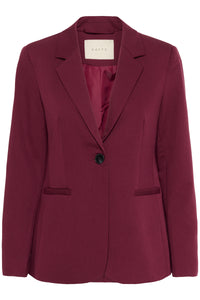 Kaffe Kasakura Windsor Wine Single Breasted Blazer, 10506684