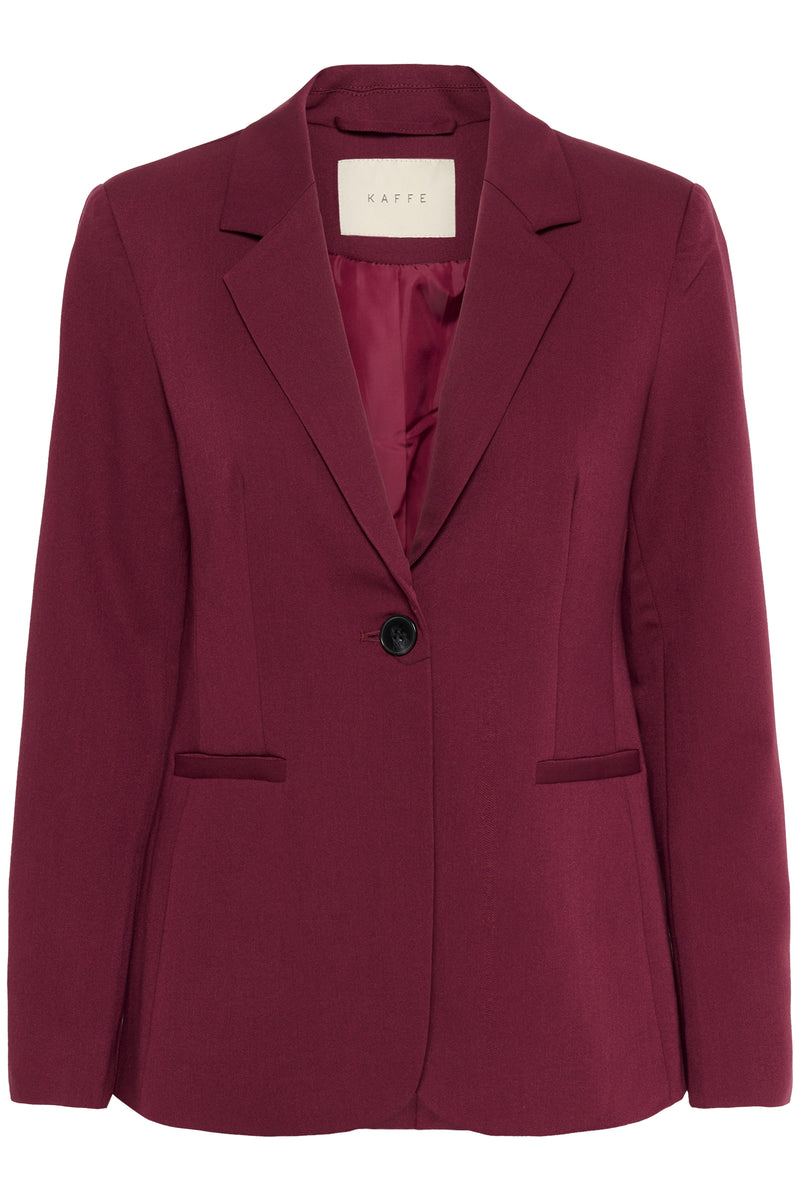 Kaffe Kasakura Windsor Wine Single Breasted Blazer, 10506684