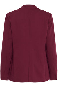 Kaffe Kasakura Windsor Wine Single Breasted Blazer, 10506684