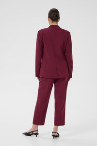 Kaffe Kasakura Windsor Wine Single Breasted Blazer, 10506684