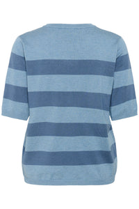 Kaffe Kalizza Windward Blue Striped Knit, 10508410