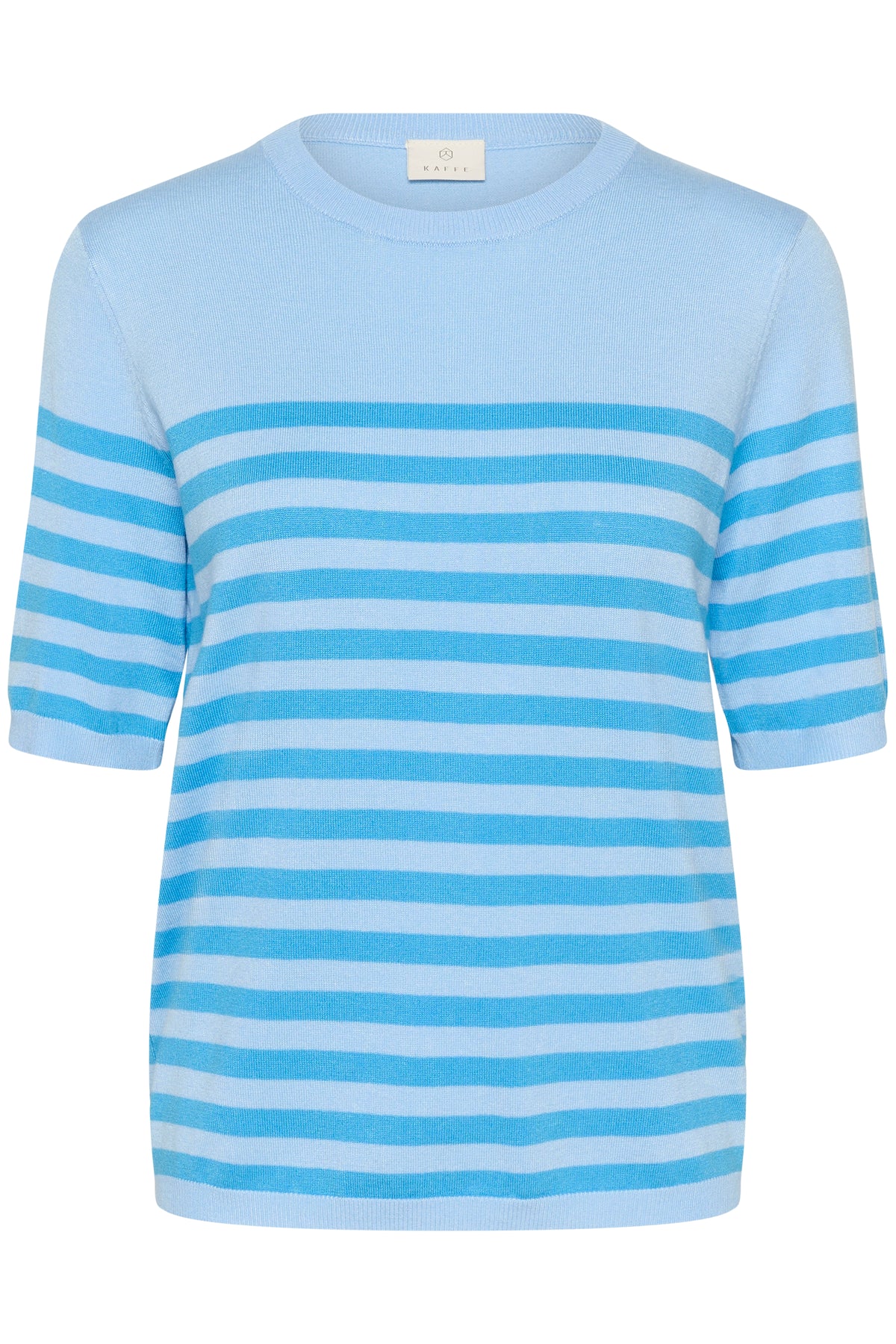 Kaffe Kalizza Baby Blue/Cornflour Blue Striped Knit, 10508410
