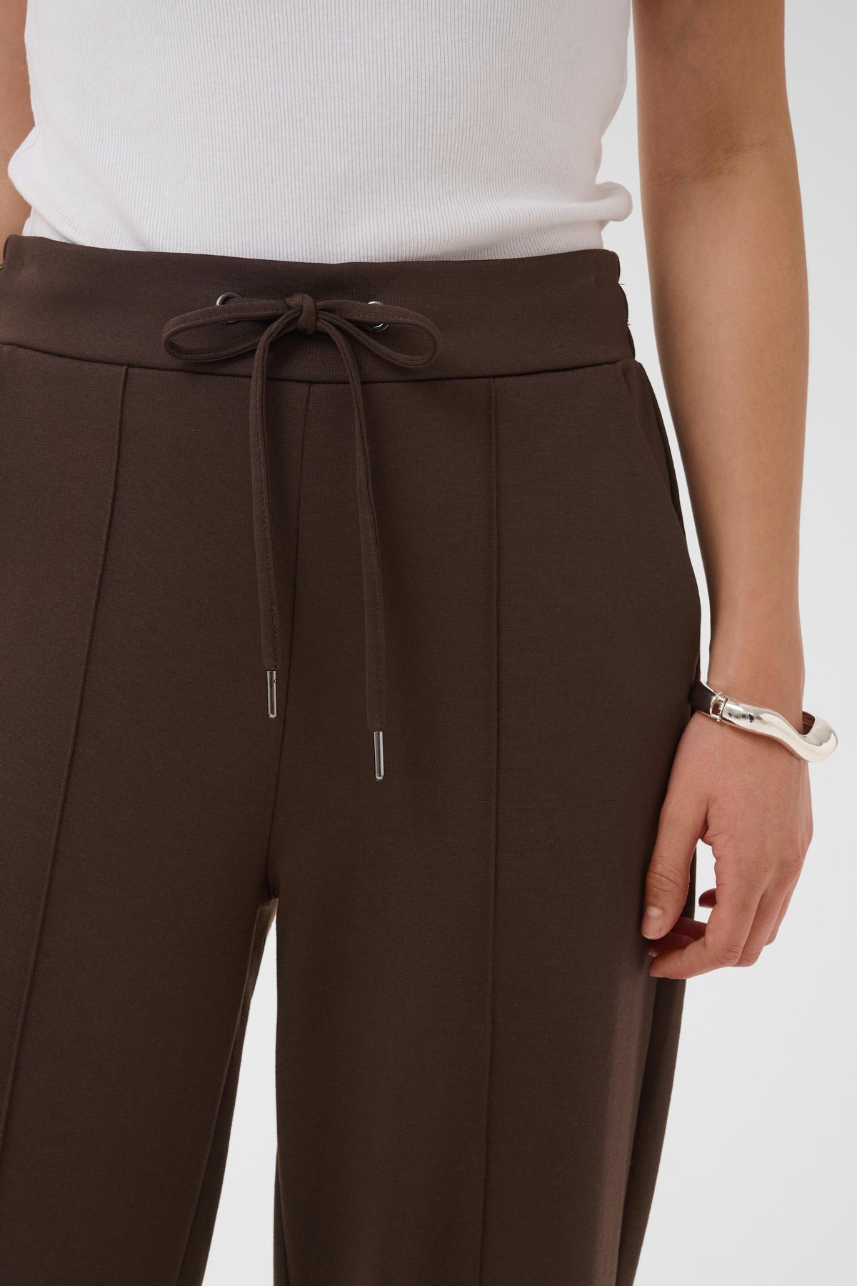 Kaffe Kajenny Coffee Bean Wide Leg Joggers
