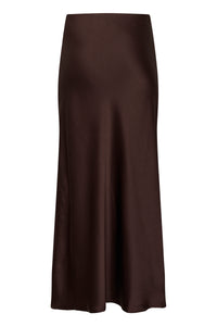 Kaffe Kalotte Coffee Bean Satin Slip Skirt, 10508853