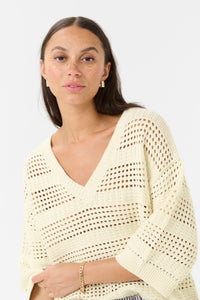 Kaffe Kateresa Turtledove Oversized Knitted Pullover