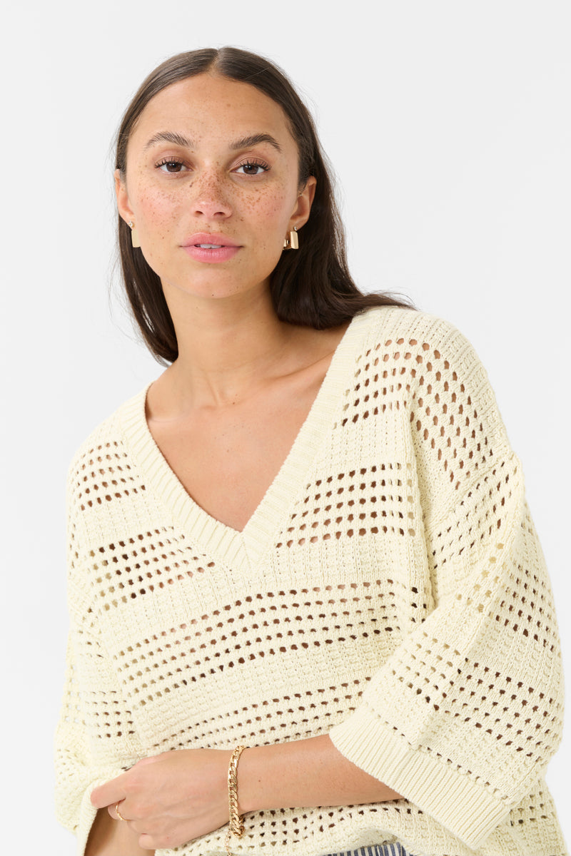 Kaffe Kateresa Turtledove Oversized Knitted Pullover
