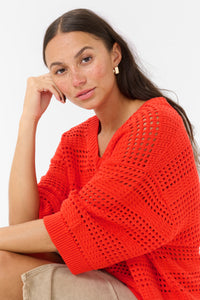 Kaffe Kateresa Grenadine Oversized Knitted Pullover