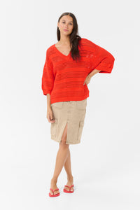 Kaffe Kateresa Grenadine Oversized Knitted Pullover