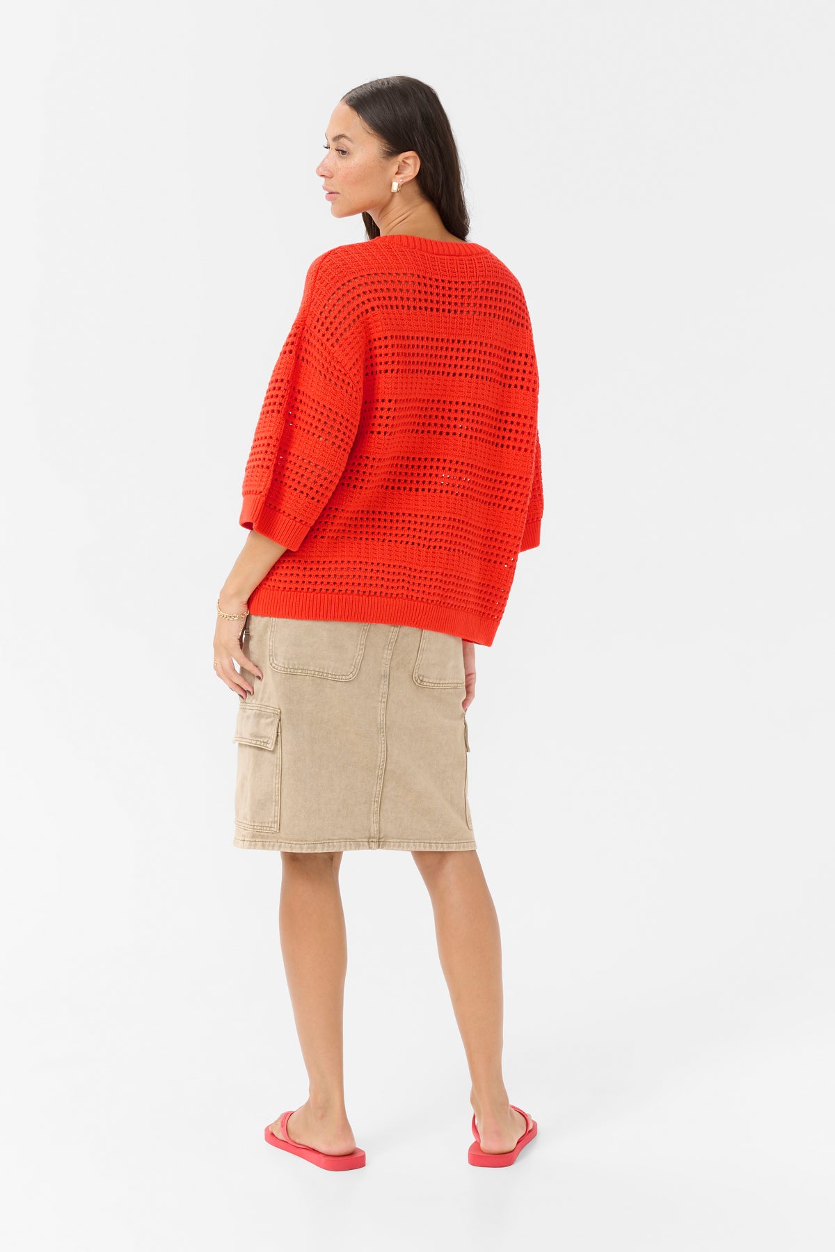 Kaffe Kateresa Grenadine Oversized Knitted Pullover
