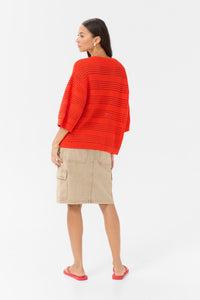 Kaffe Kateresa Grenadine Oversized Knitted Pullover