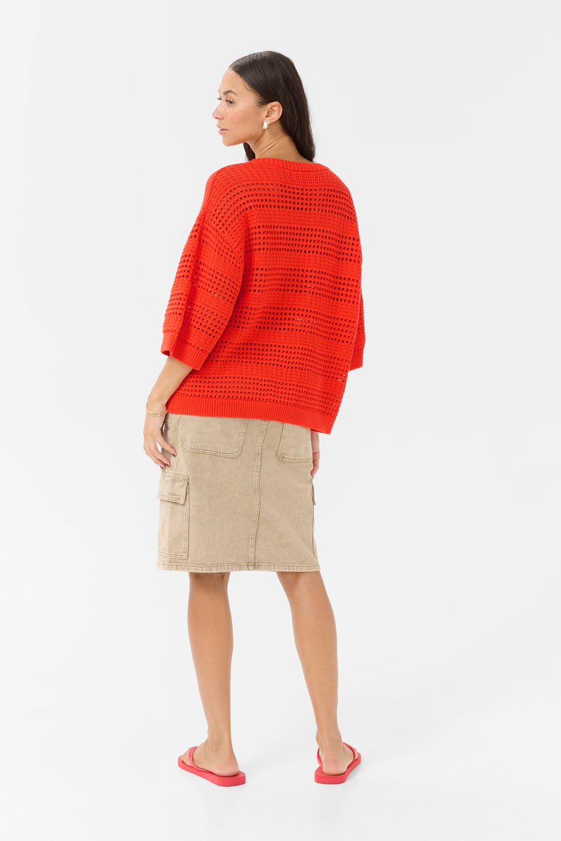 Kaffe Kateresa Grenadine Oversized Knitted Pullover