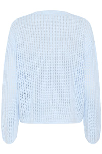 Kaffe Kasolar Nantucket Baby Blue Oversized Knitted Pullover