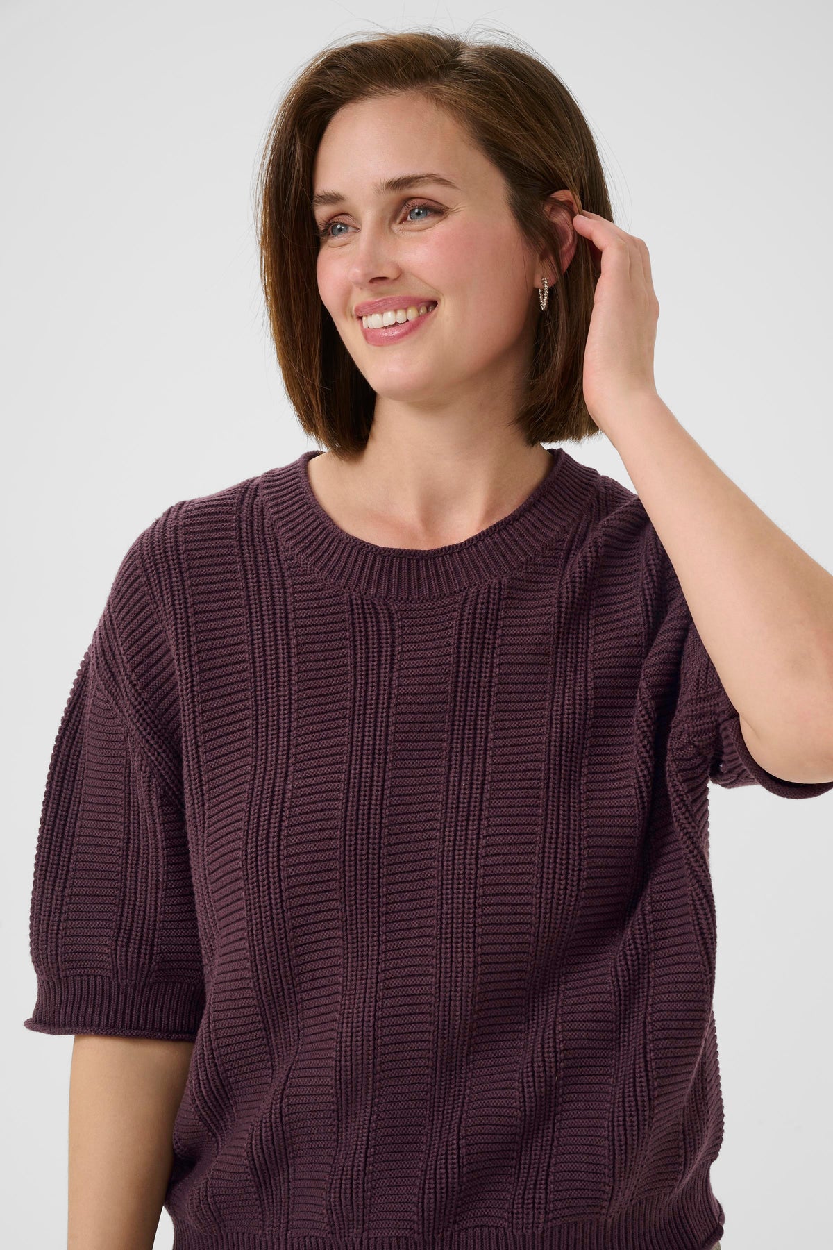 Kaffe KaWhitney Fudge Knitted Pullover, 10510098