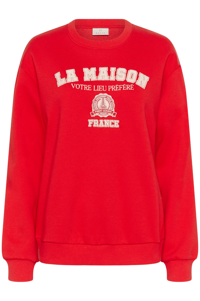 Kaffe Kaberta True Red Supersoft Sweatshirt