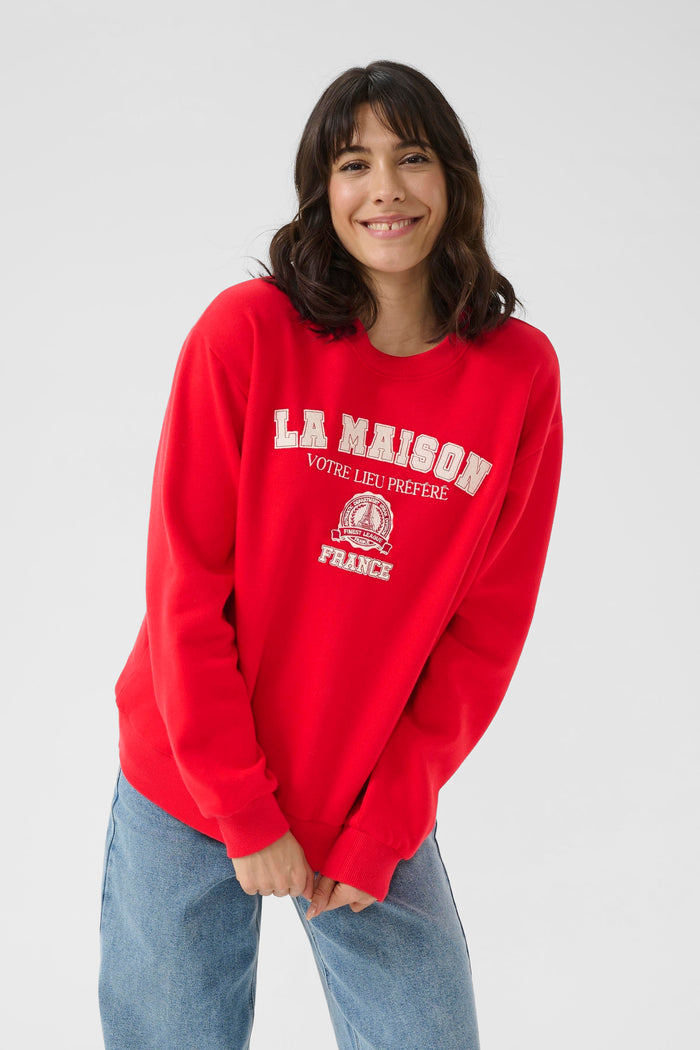Kaffe Kaberta True Red Supersoft Sweatshirt