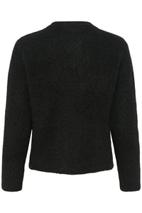 Kaffe Kamay Black Bow Knitted Cardigan