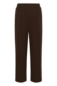 Kaffe KaPhoebe Coffee Bean Wide Leg Trousers, 10511095