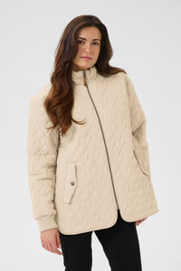 Kaffe KaLeila Dusky Green Quilted Jacket, 10511122