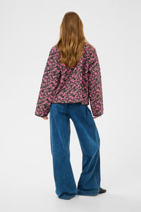 Kaffe Kanuria Pink/Khaki Floral Quilted Jacket