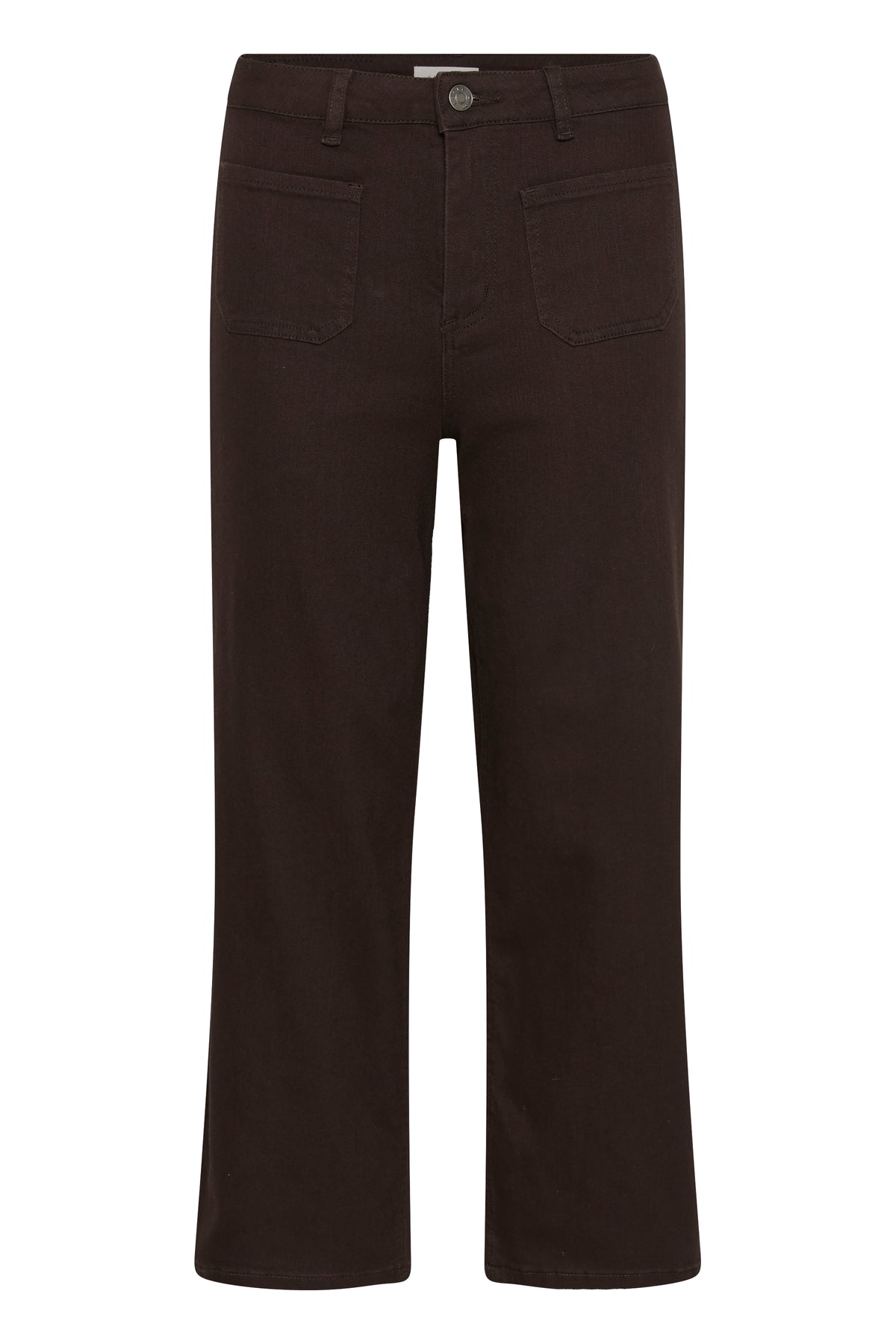 Kaffe Kabrook Coffee Bean Cropped Wide Leg Jeans, 10511431