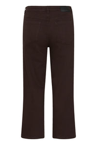 Kaffe Kabrook Coffee Bean Cropped Wide Leg Jeans, 10511431