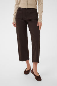 Kaffe Kabrook Coffee Bean Cropped Wide Leg Jeans, 10511431
