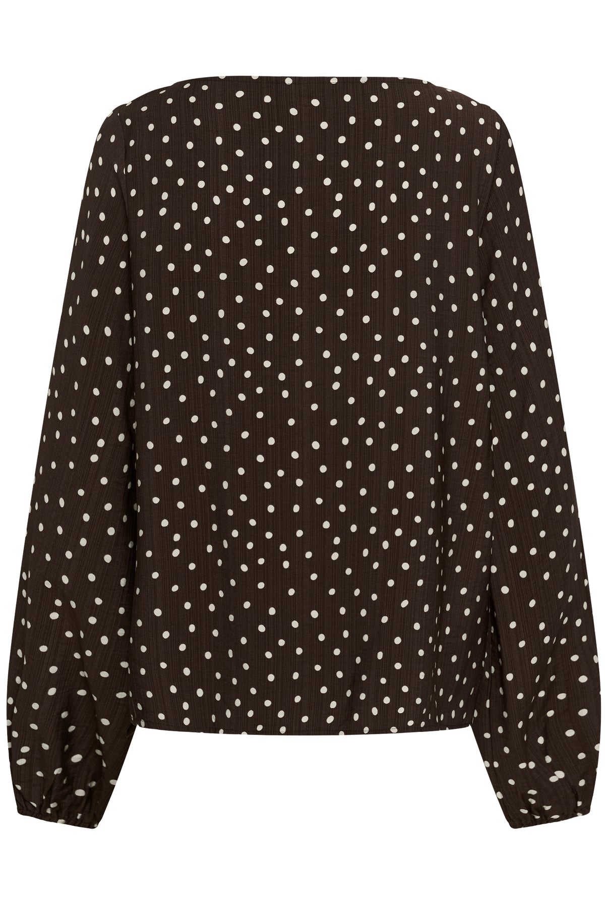 Kaffe Kanadira Coffee Bean Polka Dot Blouse