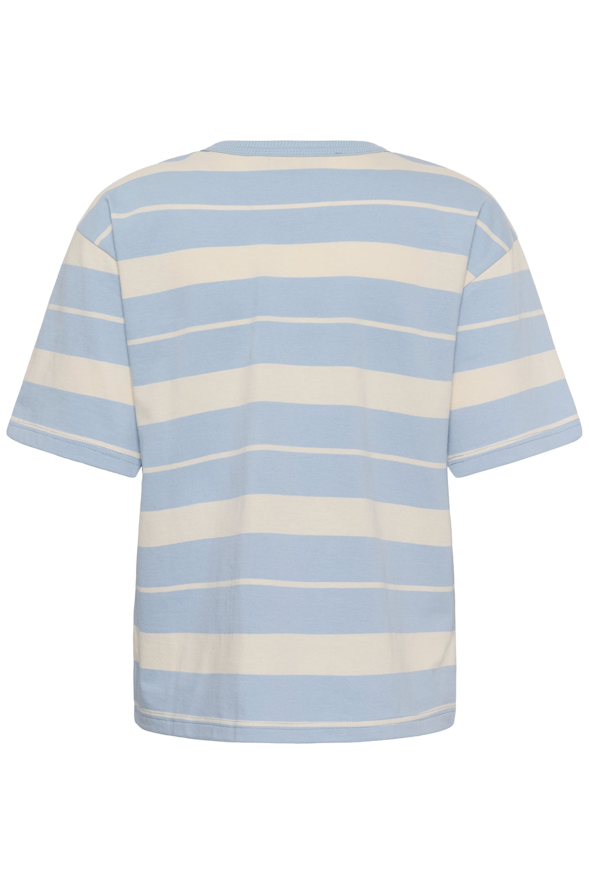 Kaffe Kawinny Blue Fog Oversized Stripe T-Shirt