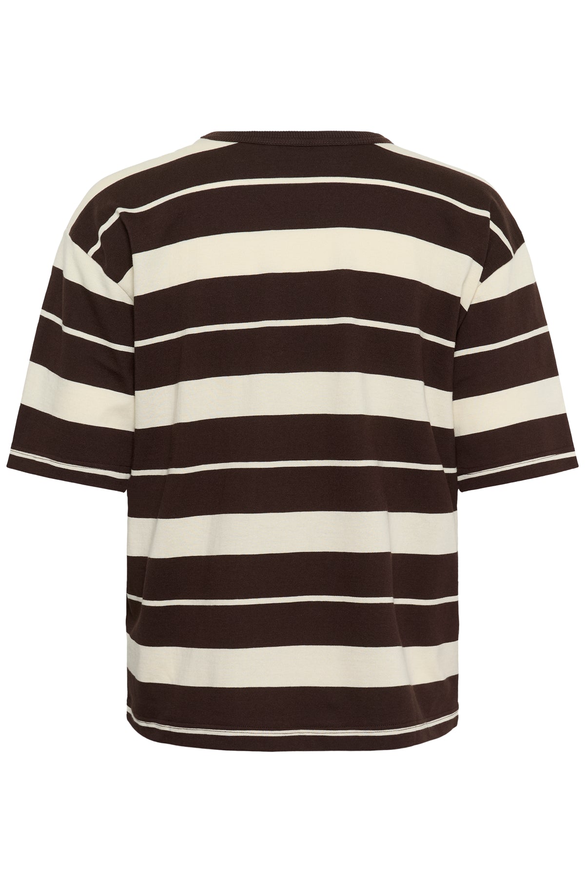 Kaffe Kawinny Coffee Bean Oversized Stripe T-Shirt