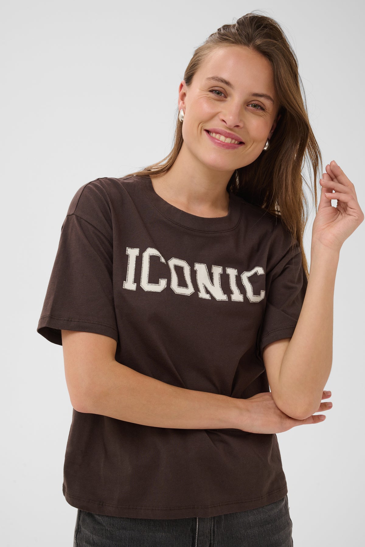 Kaffe Kaalba Coffee Bean 'ICONIC' Logo T-Shirt, 10511887