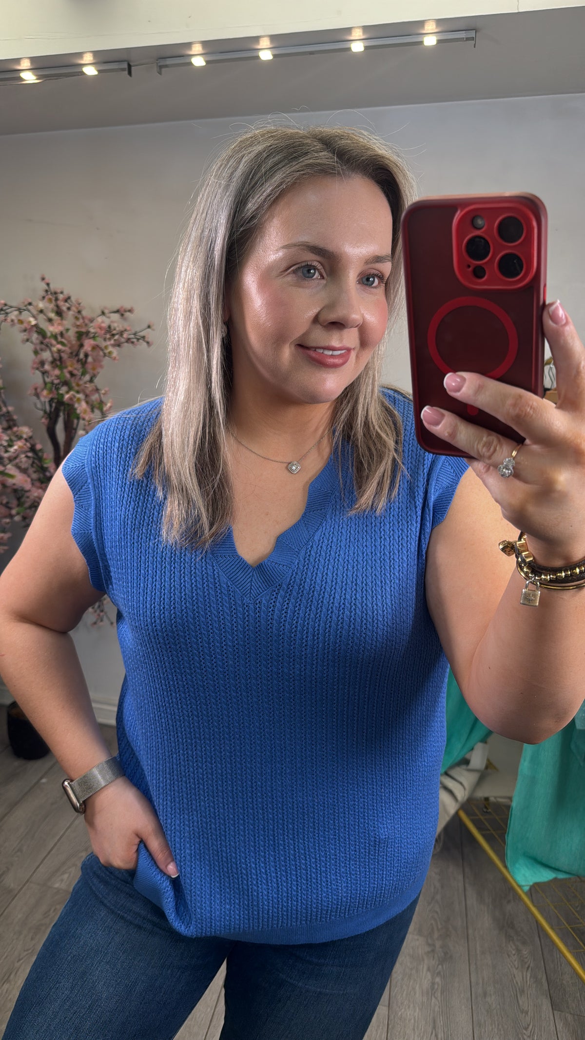 Garcia Dazzling Blue Knitted Vest, D50042