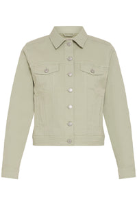 Fransa FrVotwill Desert Sage Soft Stretch Denim Jacket, 20609189