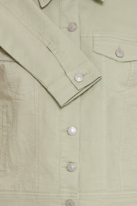 Fransa FrVotwill Desert Sage Soft Stretch Denim Jacket, 20609189