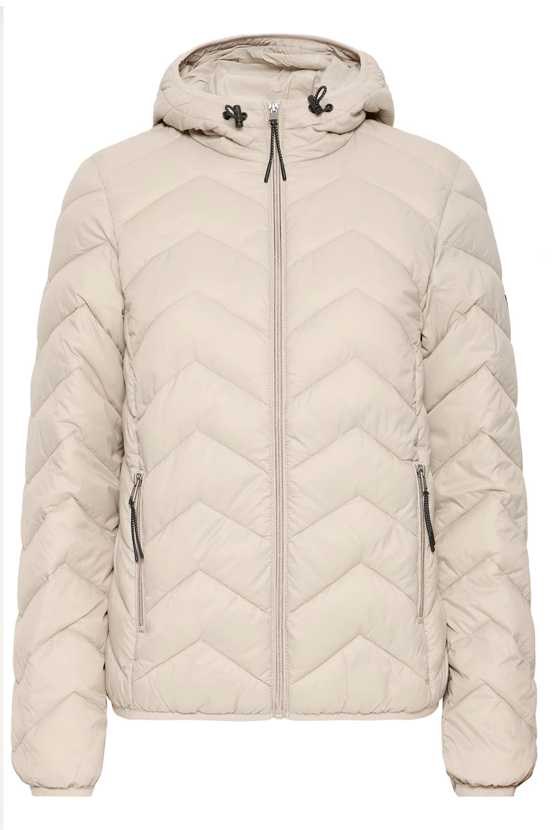 Fransa Frpadma Feather Beige Puffa Coat
