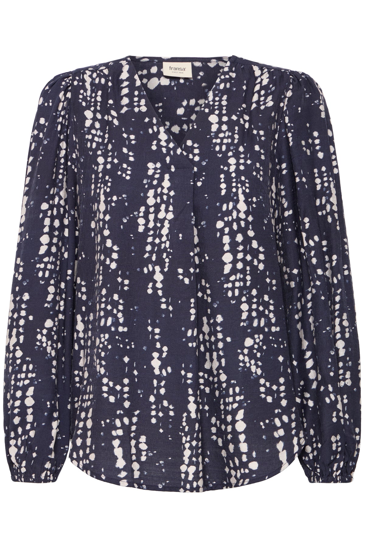 Fransa FrAriana Night Sky Abstract Spot V-Neck Blouse