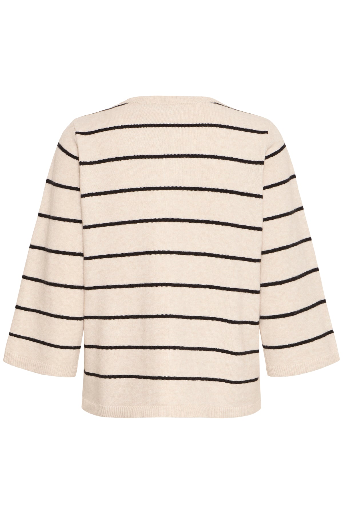 Fransa Frbitte Limestone Melange/Black Stripe Supersoft Cardigan