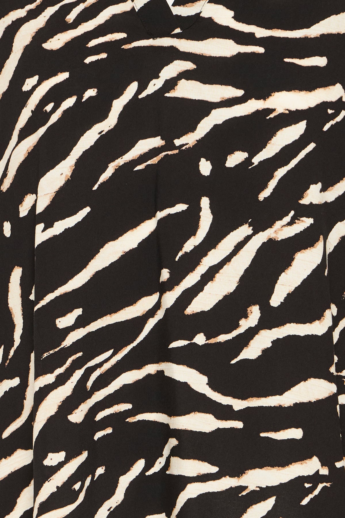 Fransa FrFlowy Black Abstract Printed V-Neck Blouse