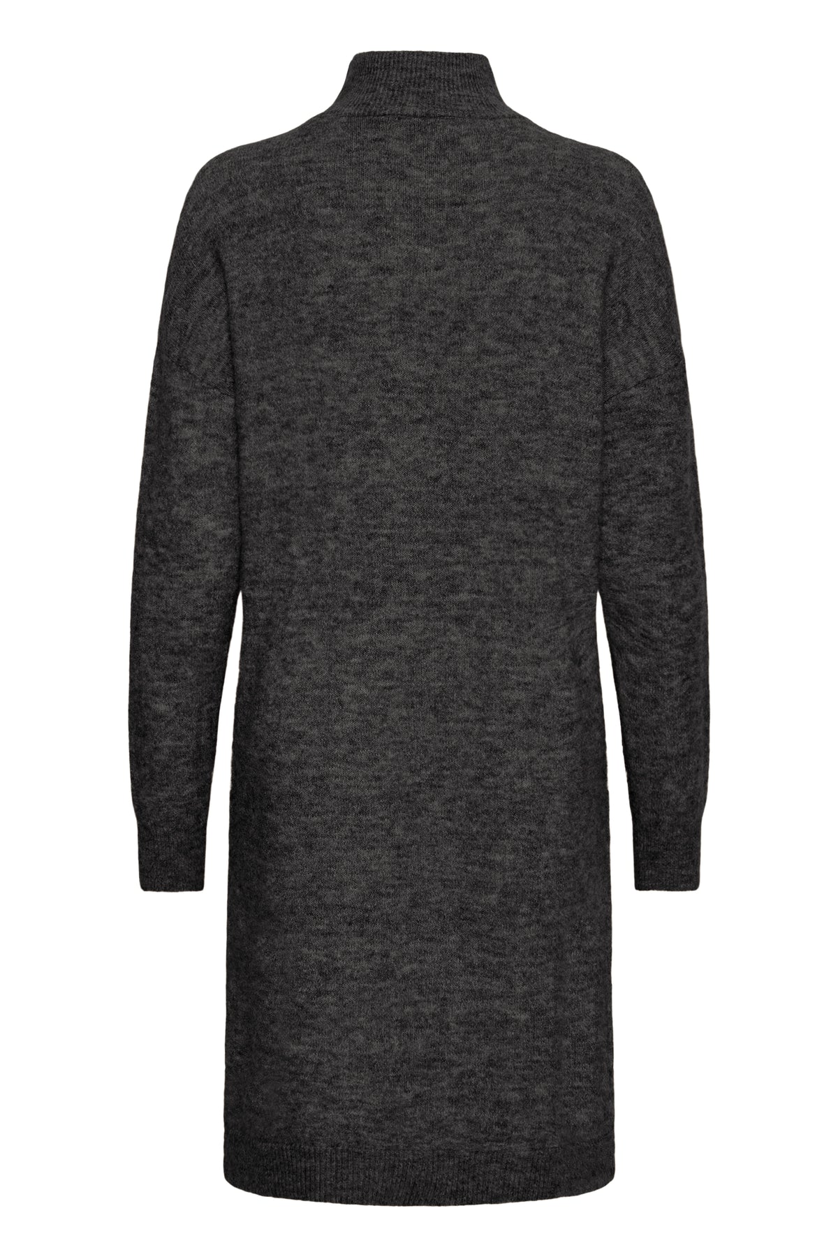 Fransa Frsanny Charcoal Grey Melange Knitted Jumper Dress