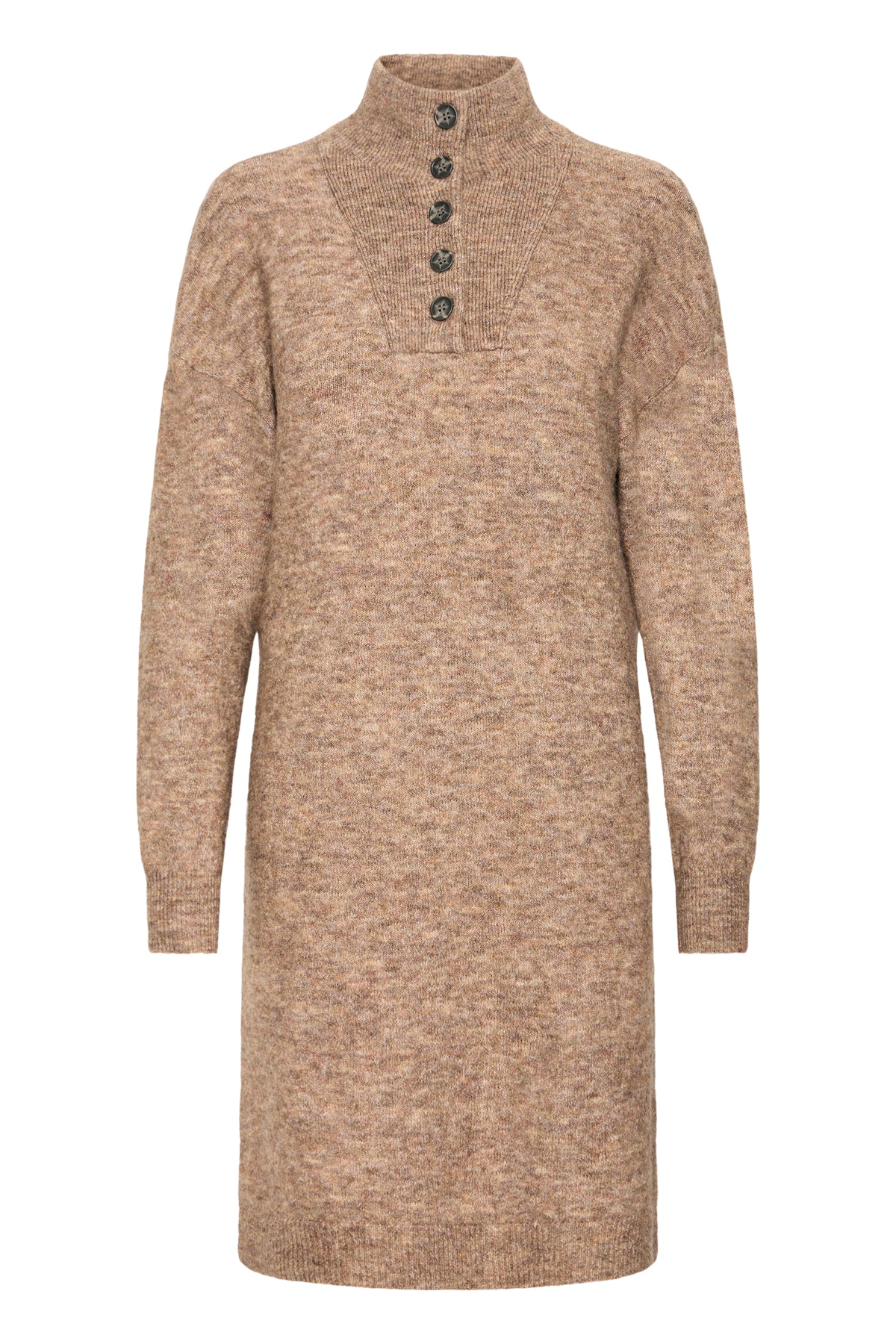 Fransa Frsanny Cocoa Melange Knitted Jumper Dress