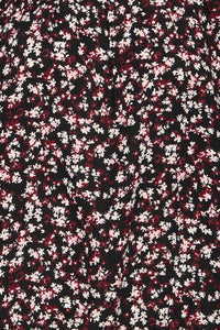 Fransa FrKiki Dainty Floral Baby Pink/Burgundy Blouse, 20617101