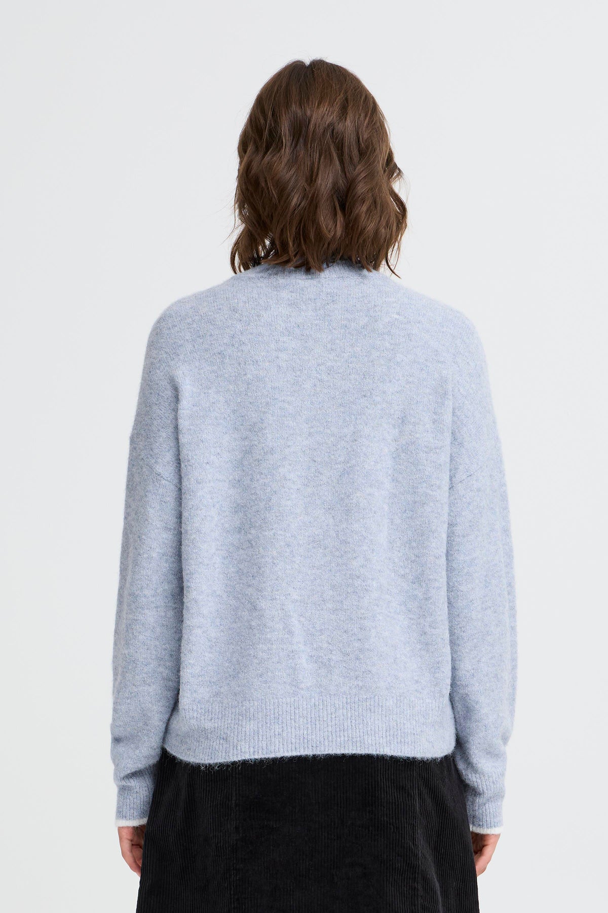 Fransa FrFlorence Infinity Blue Supersoft 'LOVE' Knit