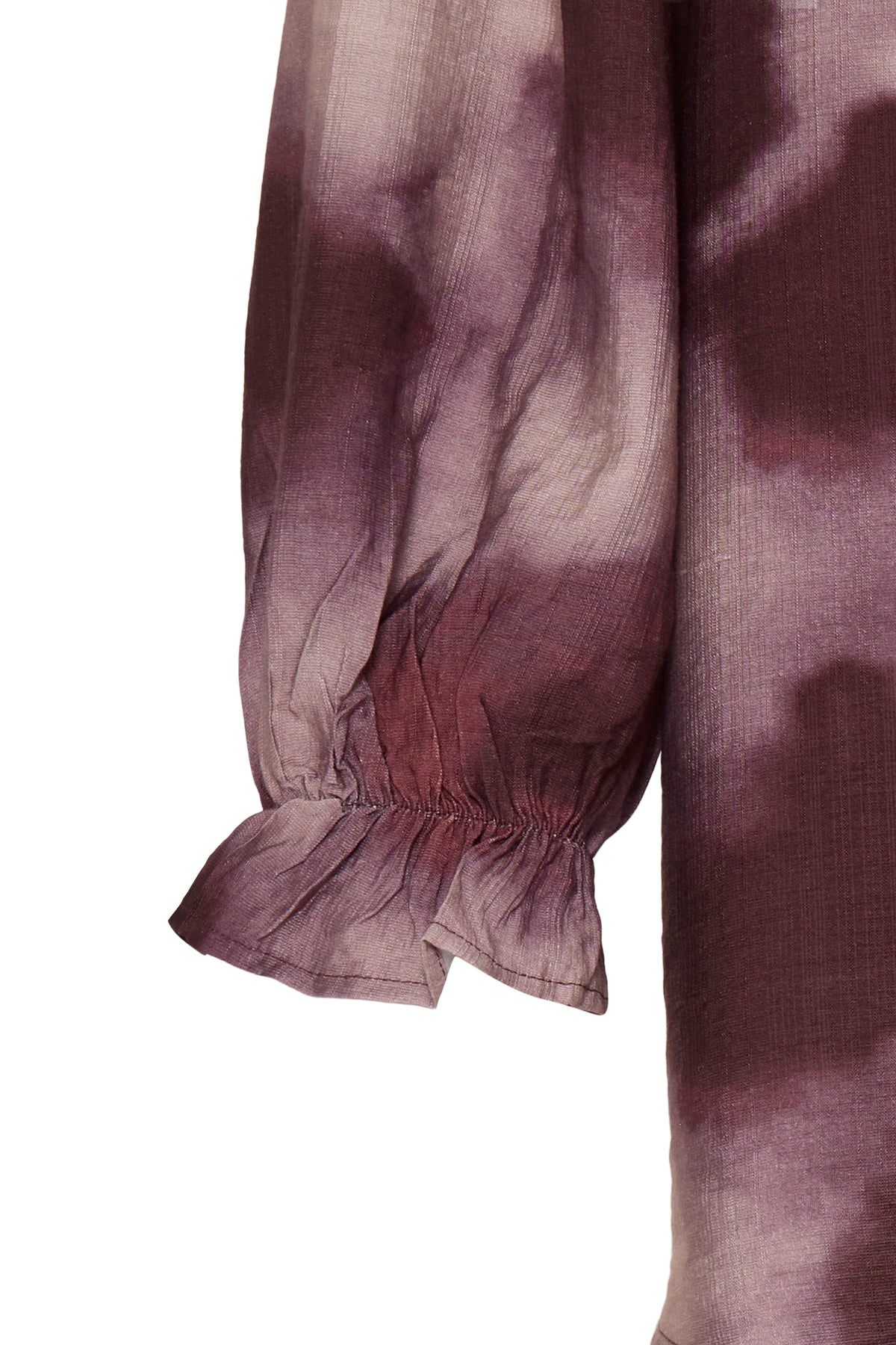 Fransa FrLainey Fudge Burgundy Abstract Printed V-Neck Top, 20617197