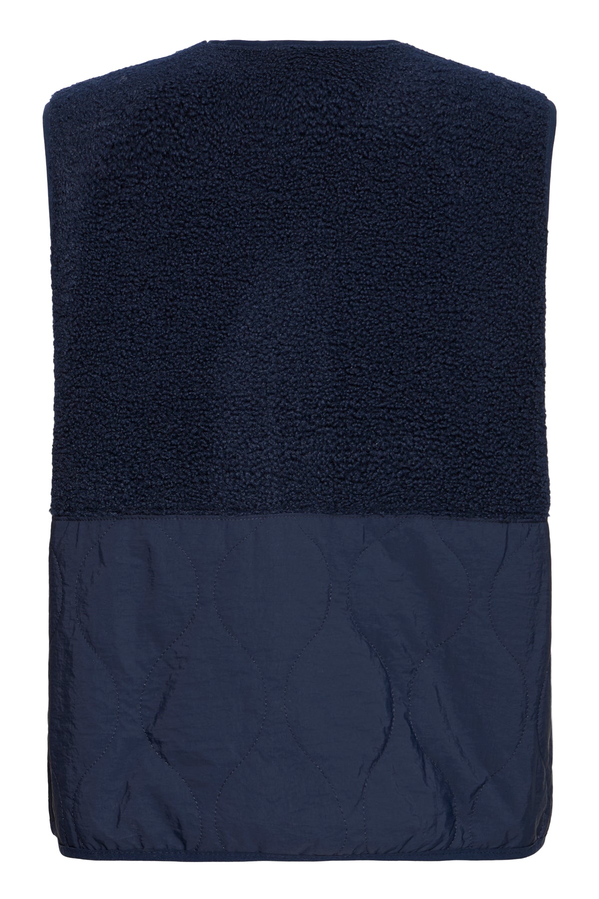 Fransa FrMikala Navy Blazer Teddy Quilted Gilet