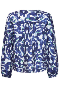 Fransa FrAriana Smokey Olive Printed Blouse, 20617394